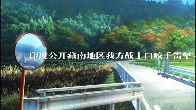 印度公开藏南地区我方战士口咬手雷坚守的***，是想表达什么？